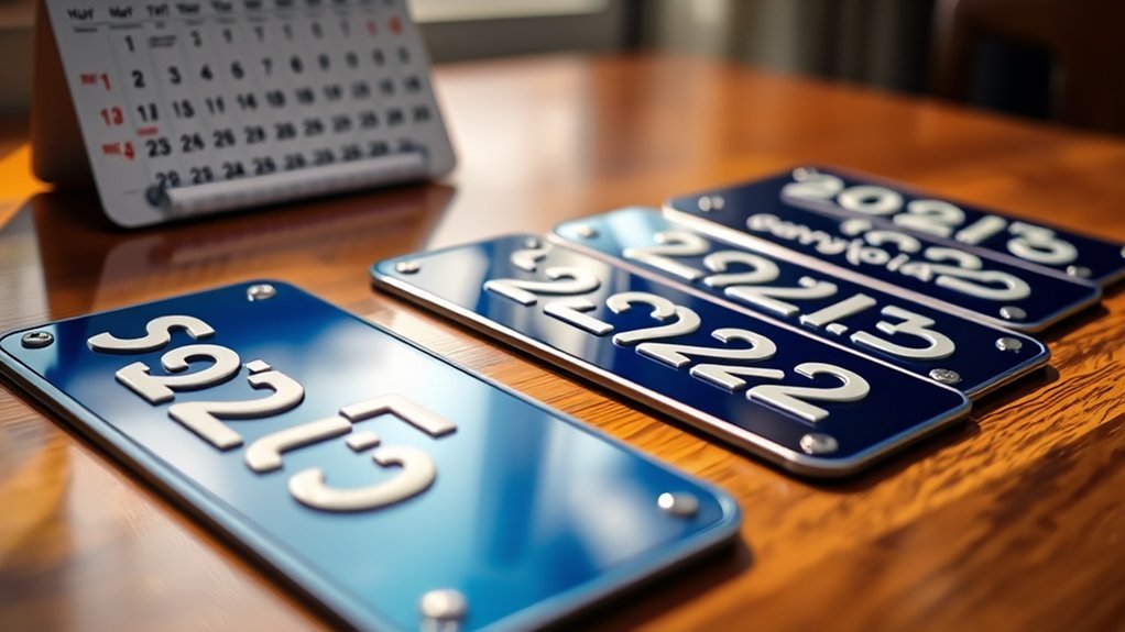 2025 registration plate dates