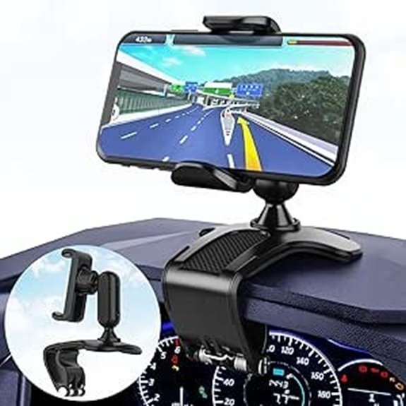 Phone Car Mount with 360 Degree Rotation