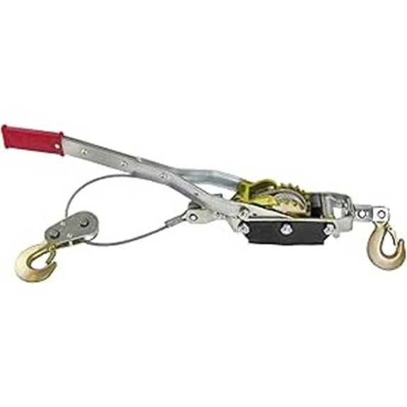 AB Tools Manual Winch 4 Ton Cable Puller Long Handle Ratchet Winch