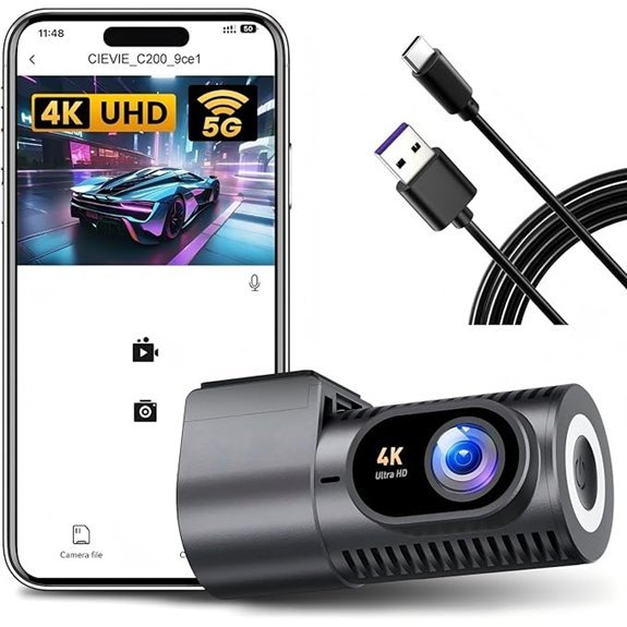 4K Dash Cam Bundle with 64GB Card Included