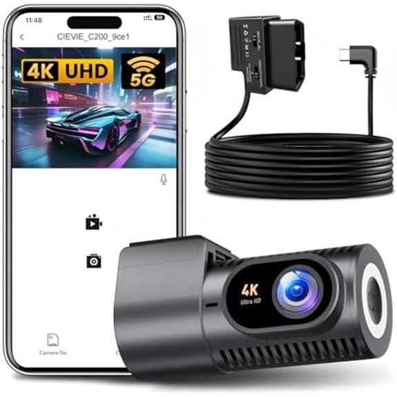 4K Dash Cam Bundle with 64GB Card and Kit