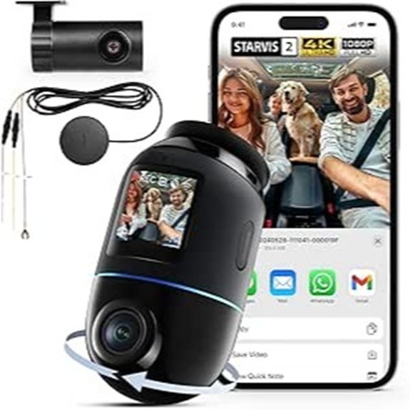 70mai Dash Cam 4K Omni with 128GB SD Card