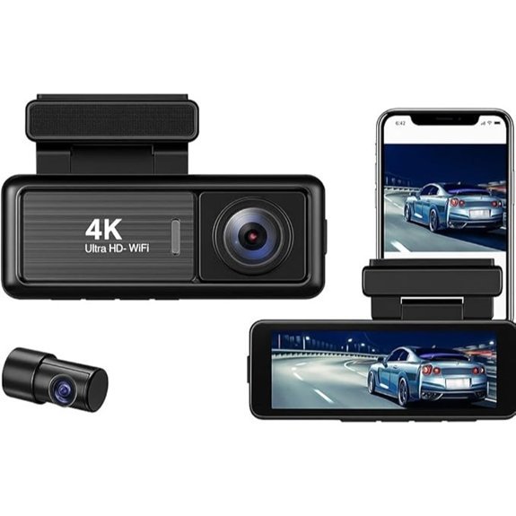 AIONIX 4K Ultra HD Dual Lens Dash Cam