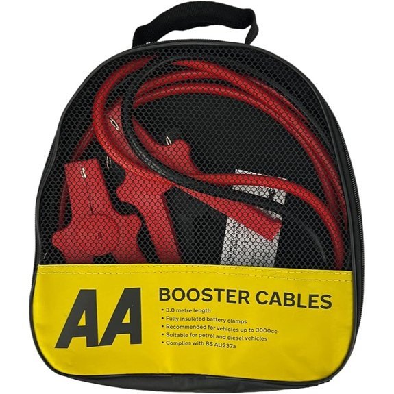 AA Insulated Booster Cables for Petrol/Diesel Engines
