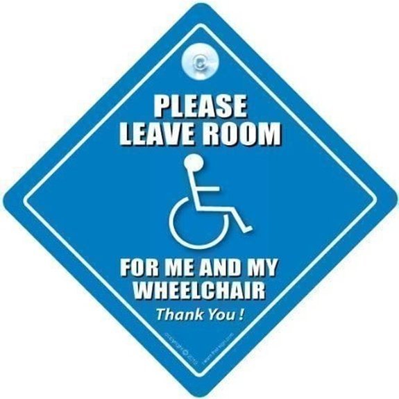 Wheelchair Accessible Car Sign