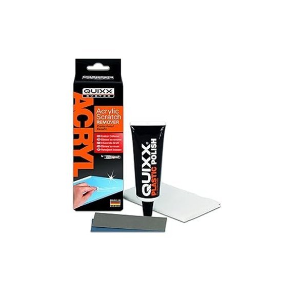 Quixx Xerapol Acrylic Scratch Remover (50g polish/1 cloth/2 sandpaper)