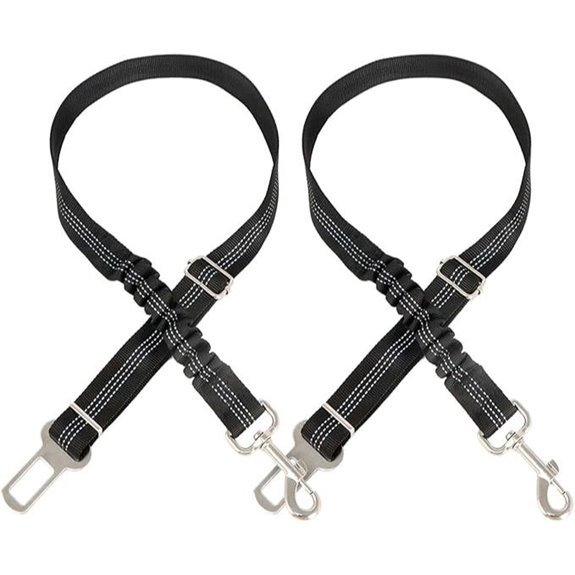 AiTodos 2 Pack Adjustable Car Dog Seat Belt