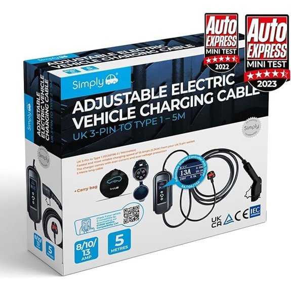 Simply EV008 Adjustable Amperage Fast-Charging Cable