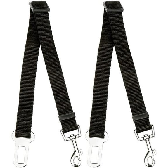 Premium Adjustable Car Seat Belt for Pets (2 Pack)