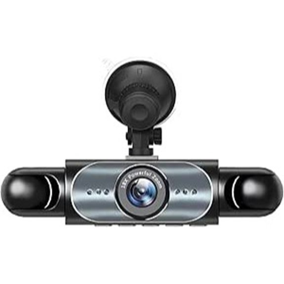 4 Channel Battery Powered Dash Cam with Monitor