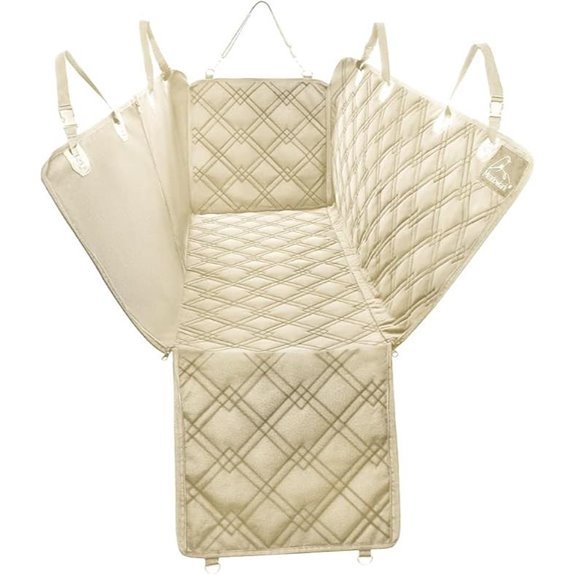 Meadowlark Dog Seat Covers - Beige Car Protection