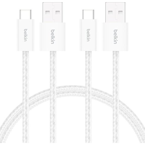 Belkin 2-Pack Braided USB-A to USB-C Cable 5ft