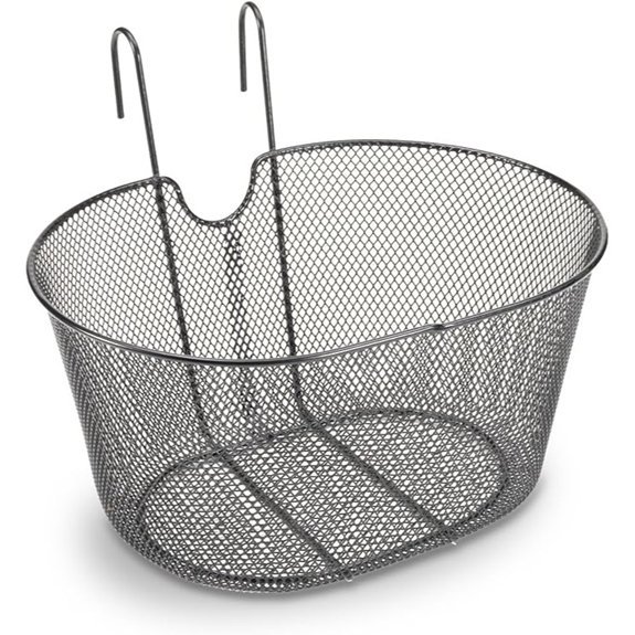 Bottari Bike Car Rack and Protection Metal Basket with Hooks - Black