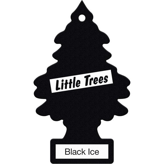 Little Trees Black Ice Air Freshener Tree (6-Pack)