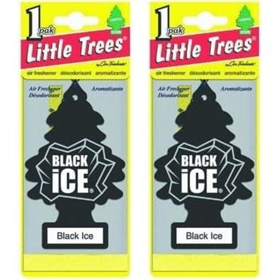 Little Trees Black Ice Air Freshener (Pack of 2)