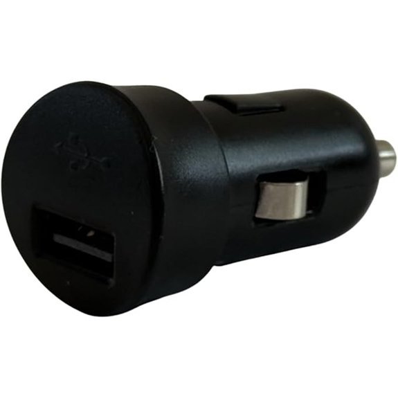 USB Cigarette Lighter Charger Car Adapter Black