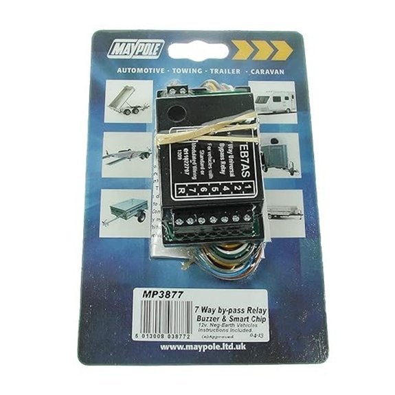 Maypole 12V 7 Way Bypass Relay with Buzzer