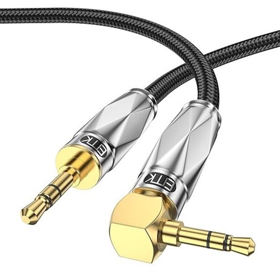 EMK 90 Degree Aux Cable for Car (2M)