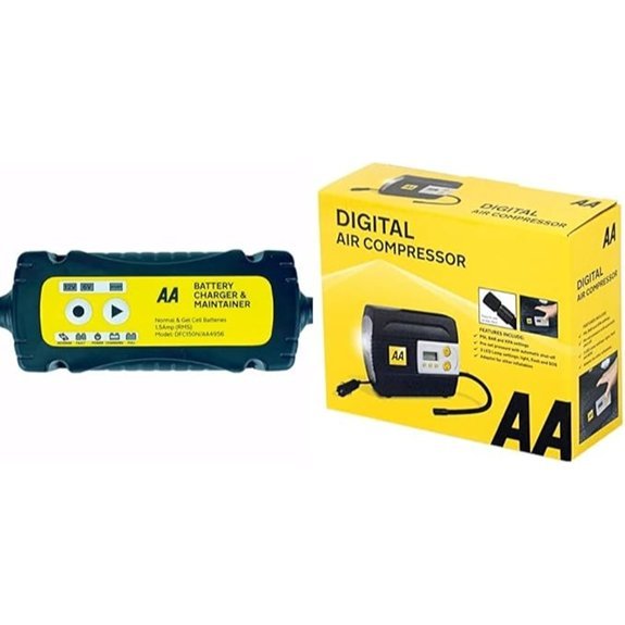 AA 1.5 Amp Car Battery Charger & Tyre Inflator