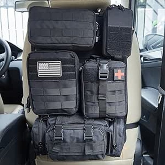 Universal Tactical Car Seat Back Organizer Bag