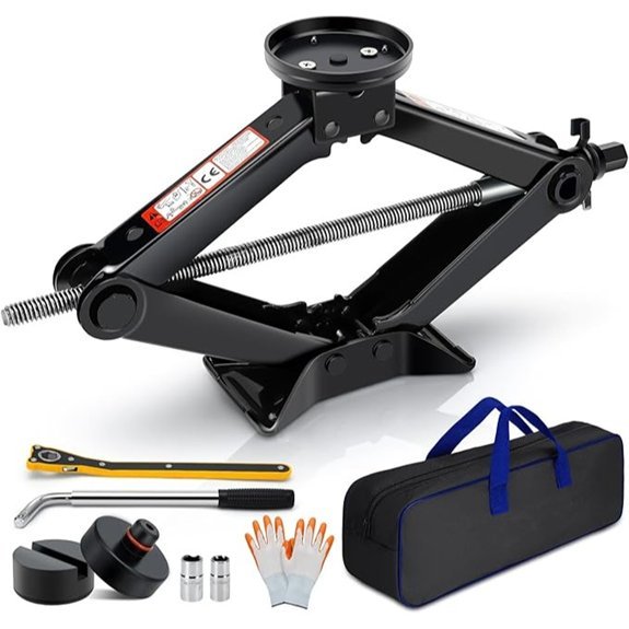 2025 Scissor Jack for Car with Tire Changing Kit