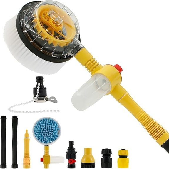 Car Wash Brush Kit with Soap Dispenser