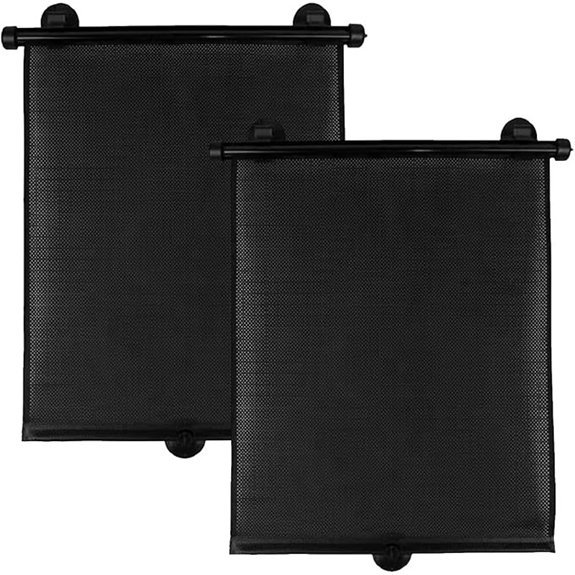 Vrasly Roller Car Side Window Sun Shade (2-Pack)