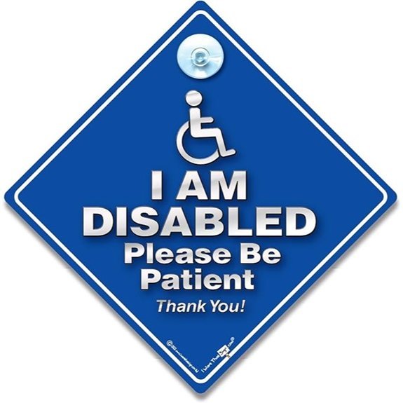 Disabled Driver Car Sign - Please Be Patient