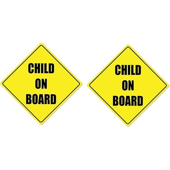 Child On Board Car Safety Stickers (2 Pack)