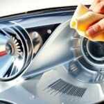 clean cloudy car headlights