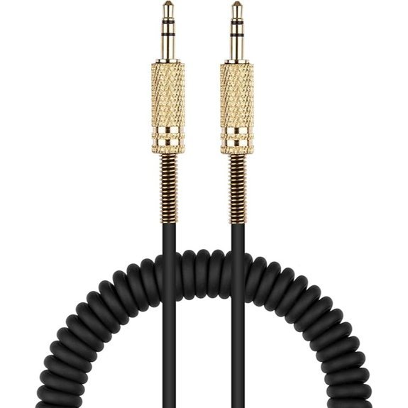 Weishan 3.5mm Coiled Male to Male Aux Cord