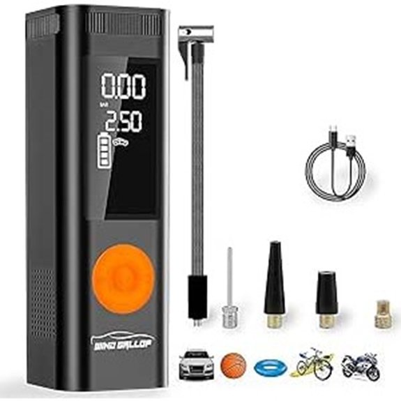 Car Tyre Inflator Air Compressor with Pressure Gauge