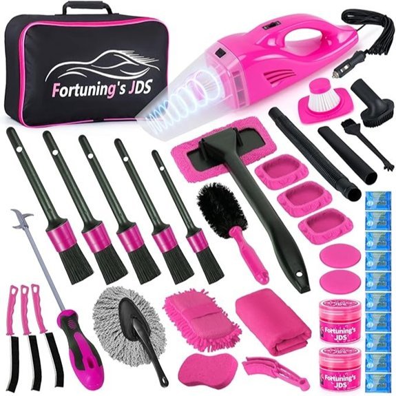 38PCS Car Detailing Kit with Handheld Vacuum
