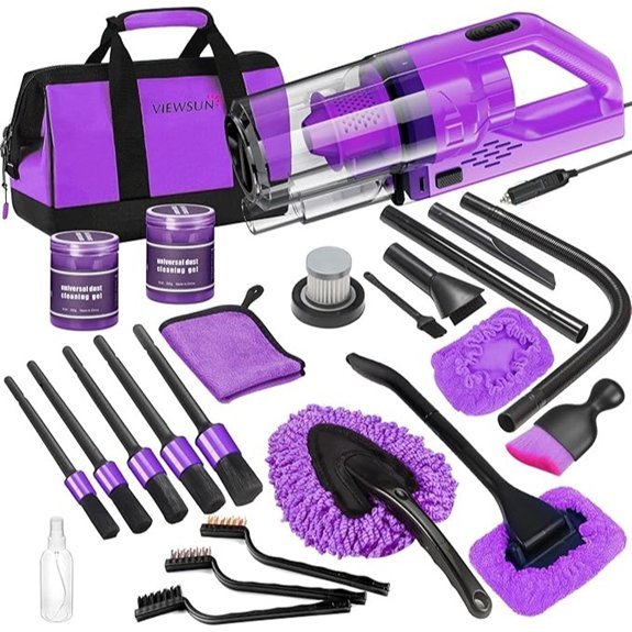 Viewsun 17PCS Car Cleaning Kit with Vacuum