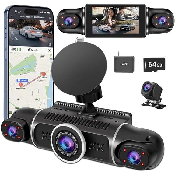 Dash Cam 360° Front and Rear View Camera