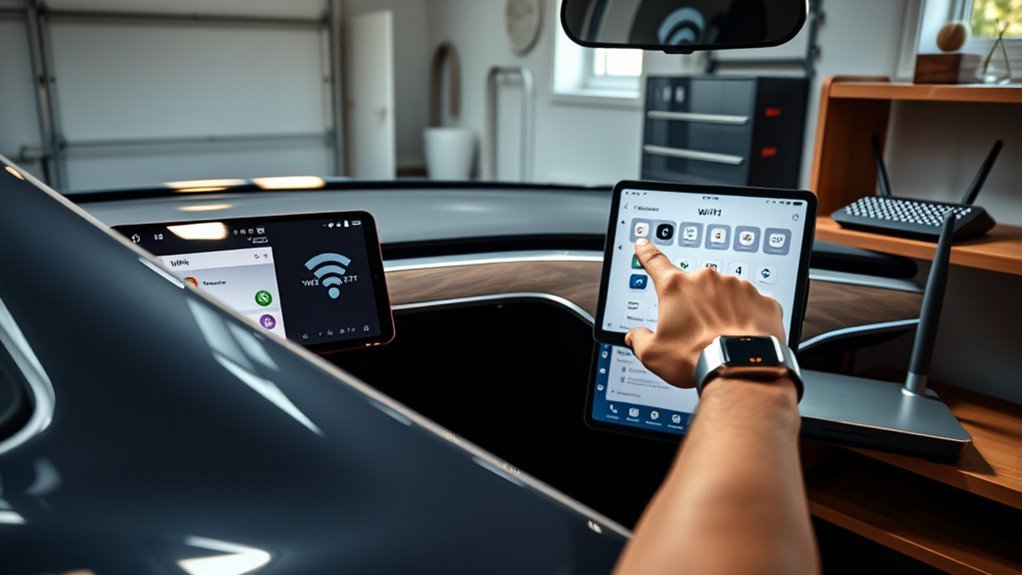 connect tesla to wi fi