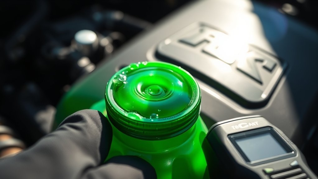 coolant level and leaks