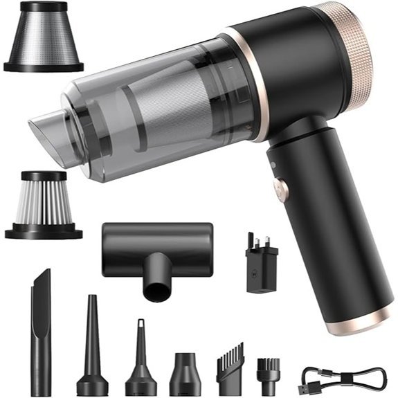 Powerful Cordless Handheld Vacuum Cleaner with Accessories