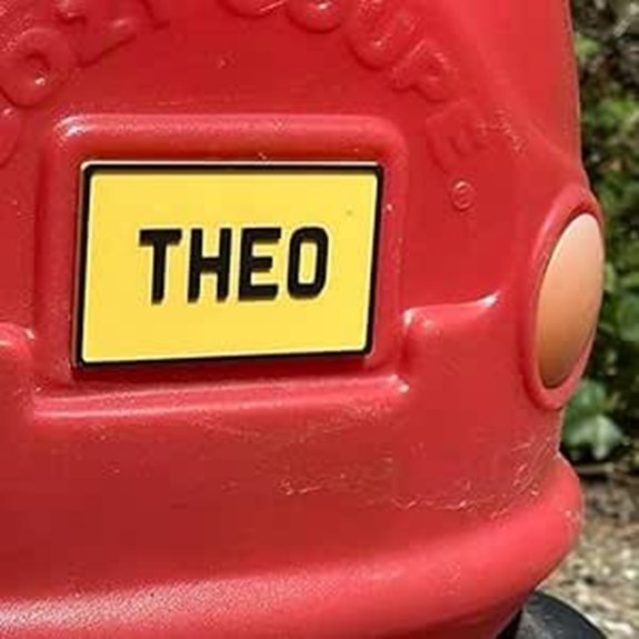 Personalized Kids Car Accessories - Custom Back Plate
