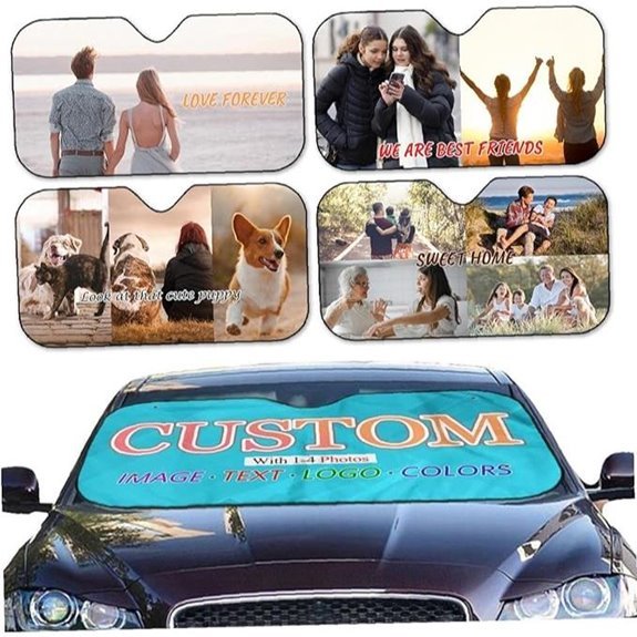 Personalized Car Windshield Sunshade with Custom Design
