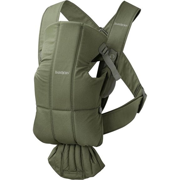 BabyBjörn Baby Carrier Mini Woven Dark Green