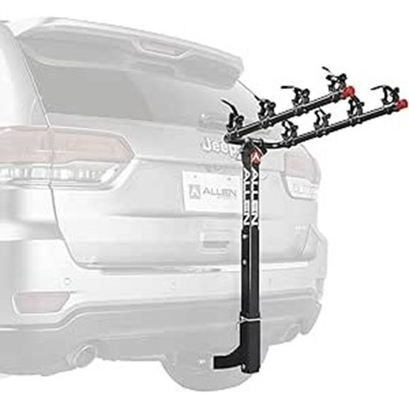 Allen Sports USA Deluxe 4 Hitch Mounted Bike Carrier - Black 2-Inch