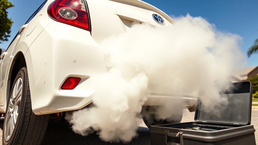 diagnosing white smoke issues