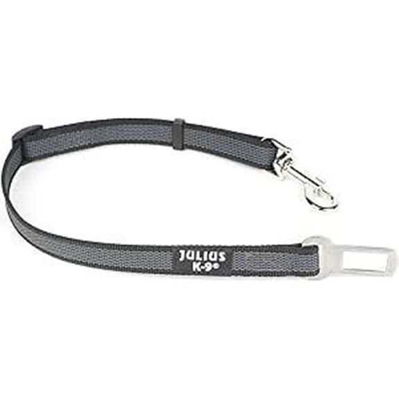 Julius-K9 Seat Belt Connecting For Dogs Size 1 Black/Gray