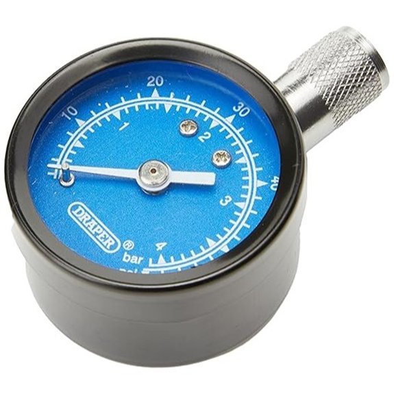 Draper 69923 Tyre Pressure Gauge Packaging may vary Blue