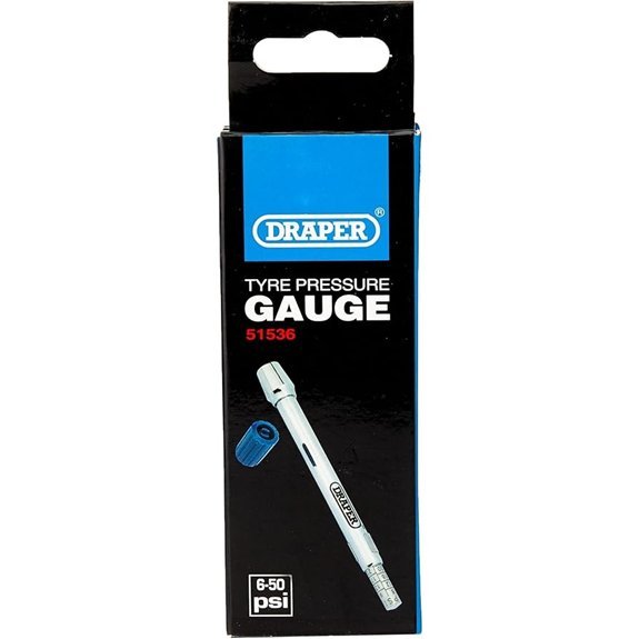 Draper 51536 Tyre Pressure Gauge Blue