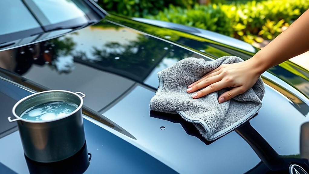 drying car scratch prevention