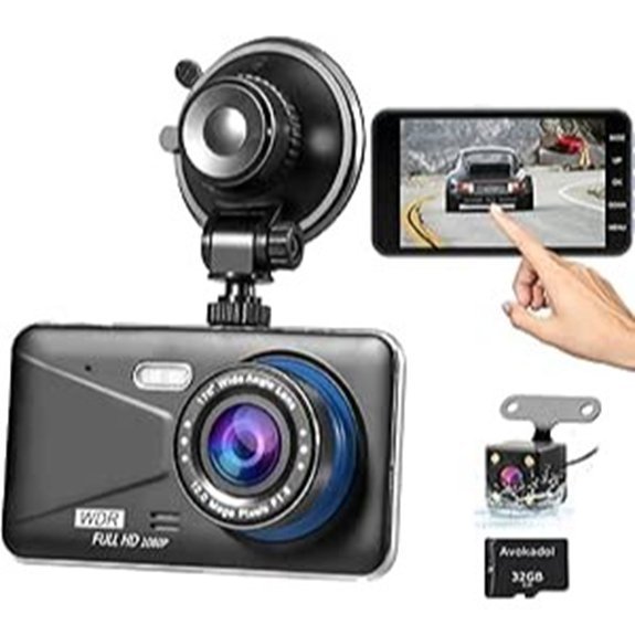 Dash Cam Front and Rear with 1080P HD