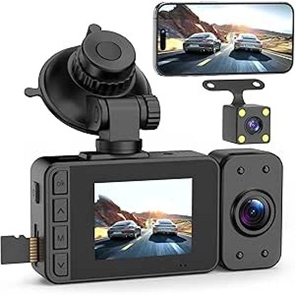 Dash Cam Front and Rear Dual Lens 1080P