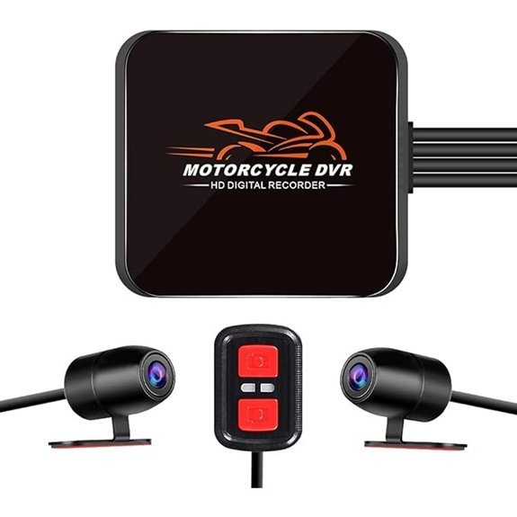 VSYSTO Motorcycle Dash Cam with Dual 1080P Lens